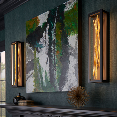 Quintiesse Black Indoor Wall Lights