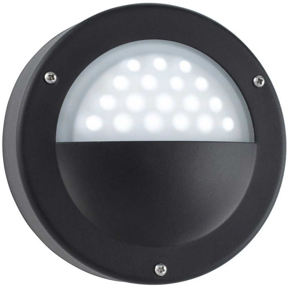 LED Outdoor Wall Light Black - White LED (8744BK) - Black Outdoor 
