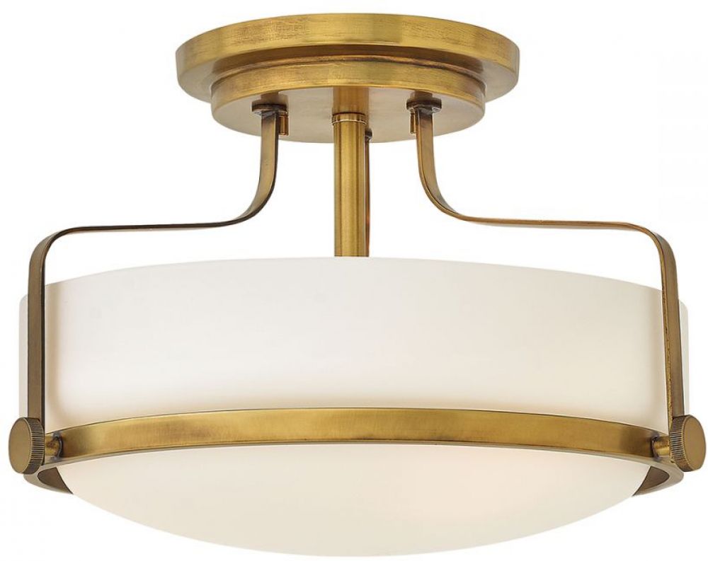 Harper Heritage Brass Semi-Flush Ceiling Light Lamps by Hinkley
