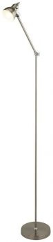 Focus Floor Lamp, Satin Silver & Chrome (1080SS)
