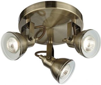 Focus - 3lt Spotlight Disc, Antique Brass (1543AB)