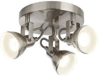 Focus - 3lt Satin Silver Industrial Spotlight Disc (1543SS)