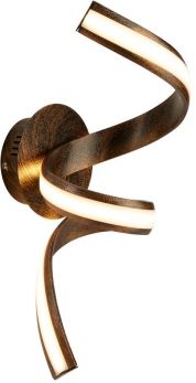 Ribbon LED Twist Wall Bracket, Rustic Black/Gold (2811RU)