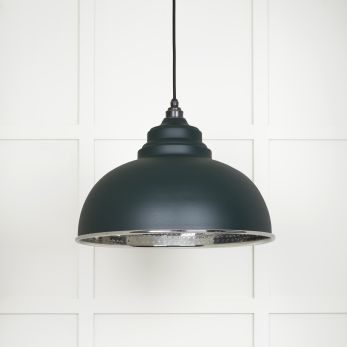 Hammered Nickel Harborne Pendant in Dingle (45472DI)