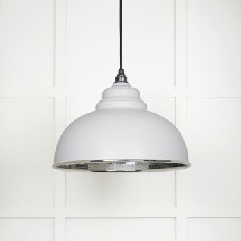 Hammered Nickel Harborne Pendant in Flock (45472F)