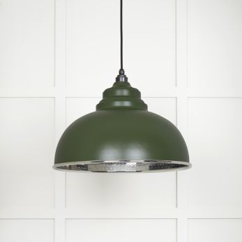 Hammered Nickel Harborne Pendant in Heath (45472H)