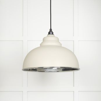 Hammered Nickel Harborne Pendant in Teasel (45472TE)
