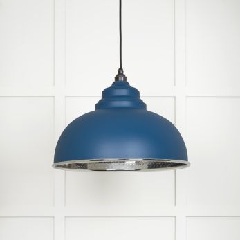 Hammered Nickel Harborne Pendant in Upstream (45472U)