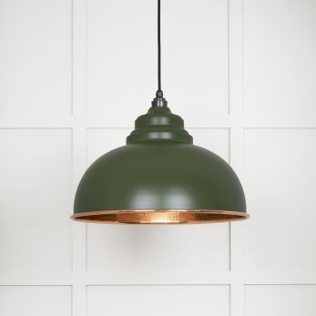 Hammered Copper Harborne Pendant in Heath (49501H)