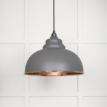 Smooth Copper Harborne Pendant in Bluff (49501SBL)