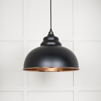 Smooth Copper Harborne Pendant in Elan Black (49501SEB)
