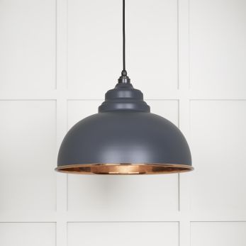 Smooth Copper Harborne Pendant in Slate (49501SSL)