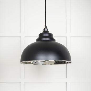 Smooth Nickel Harborne Pendant in Elan Black (49505EB)