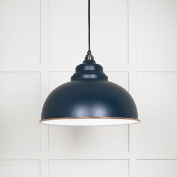 White Gloss Harborne Pendant in Dusk (49508DU)