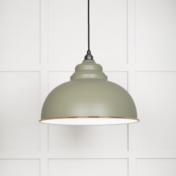 White Gloss Harborne Pendant in Tump (49508TU)