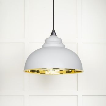 Smooth Brass Harborne Pendant in Flock (49522F)