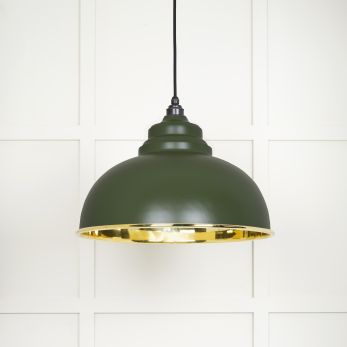 Smooth Brass Harborne Pendant in Heath (49522H)