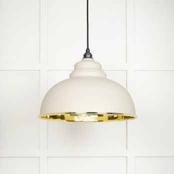 Smooth Brass Harborne Pendant in Teasel (49522TE)