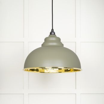 Smooth Brass Harborne Pendant in Tump (49522TU)