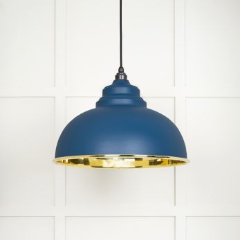 Smooth Brass Harborne Pendant in Upstream (49522U)
