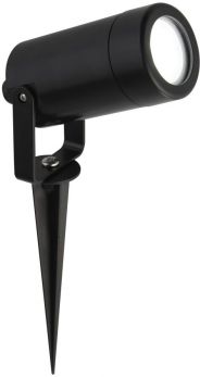 Black and Clear Acrylic Spotlight 1 Lamp by Starbright (5010BK)