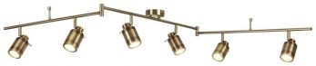Samson 6lt IP44 Bathroom Spot Split-Bar, Antique Brass (6606AB)