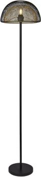 Diamond Net Matt Black and Gold Floor Lamp 1 Lamp by Starbright (6849BGO)