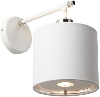 Balance White/Polished Nickel Wall Light 1 Lamp by Elstead (BALANCE1-WPN)