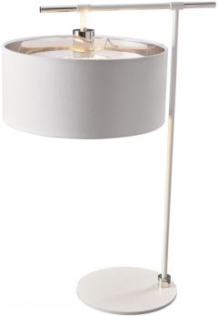 Balance White/Polished Nickel Table Lamp 1 Lamp by Elstead (BALANCE-TL-WPN)