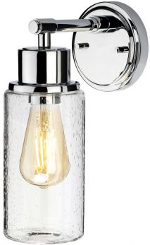 Morvah Polished Chrome Wall Light 1 Lamp by Elstead (BATH-MORVAH1-PC)