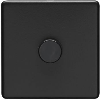 Eurolite Matt Black Dimmer Switch 1 Gang (ECMB1D400)