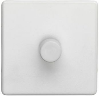 Eurolite White Metal Dimmer Switch 1 Gang (ECW1D400)