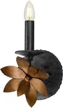 Simone Distressed Silver/Gold Wall Light 1 Lamp by Flambeau (FB-SIMONE1)