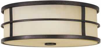 Fusion Grecian Bronze Flush Ceiling Light 3 Lamps by Feiss (FE-FUSION-F)