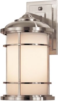 Lighthouse Brushed Steel Wall Light 1 Lamp by Feiss (FE-LIGHTHOUSE2-M)