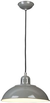 Franklin Grey Pendant 1 Lamp by Elstead (FRANKLIN-P-GY)