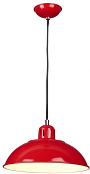Franklin Red Pendant 1 Lamp by Elstead (FRANKLIN-P-RED)
