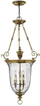 Cambridge Burnished Brass Pendant 3 Lamps by Hinkley (HK-CAMBRIDGE-P-L)