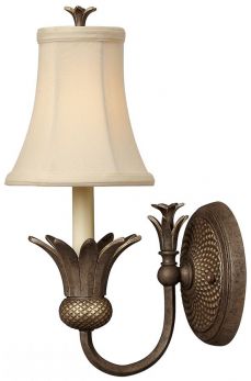 Plantation Pearl Bronze Wall Light 1 Lamp by Hinkley (HK-PLANT1-PZ)