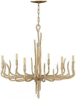 Spyre Champagne Gold Chandelier 6 Lamps by Hinkley (HK-SPYRE6C-CPG)