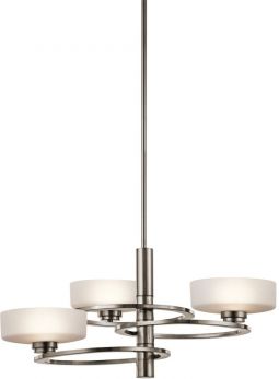 Aleeka Classic Pewter Chandelier 3 Lamps by Kichler (KL-ALEEKA3)