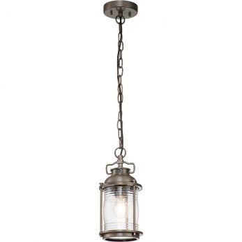 Ashland Bay Burnished Bronze Small Chain Lantern 1 Lamp by Kichler (KL-ASHLANDBAY8-S-BU)