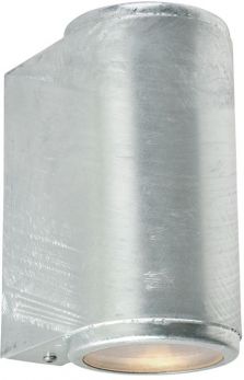 Mandal Galvanised Wall Light 2 Lamps by Norlys (MANDAL-UD-GAL)