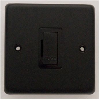 Eurolite Matt Black Unswitched Fuse Spur (MBUSWF B)