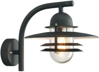 Oslo Black Wall Light 1 Lamp by Norlys (OS2-BLACK-C)