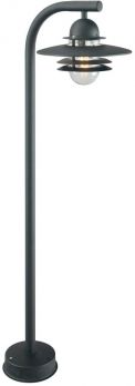 Oslo Black Post 1 Lamp by Norlys (OS4-BLACK-C)