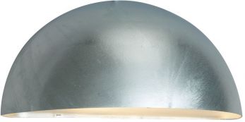 Paris Galvanised Wall Light 1 Lamp by Norlys (PARIS-E27-GAL)