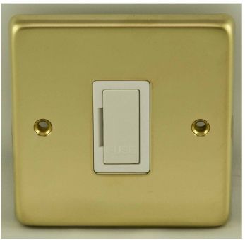 Eurolite Polished Brass Unswitched Fuse Spur (PBUSWF W)