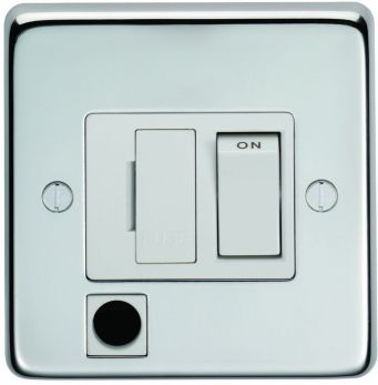 Eurolite Polished Stainless Steel Switched Fuse Spur (PSSSWFFO W)