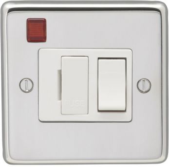 Eurolite Polished Stainless Steel Switched Fuse Spur (PSSSWFN W)